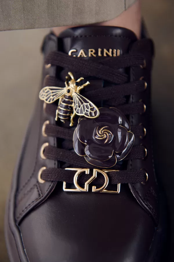 Zobacz Brązowe sneakersy z ozdobami CARINII--B10730-T82-000-000-LU1