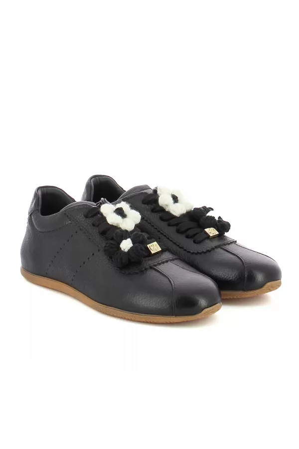 Zobacz Czarne sneakersy skórzane CARINII--B10498-J23-000-000-000