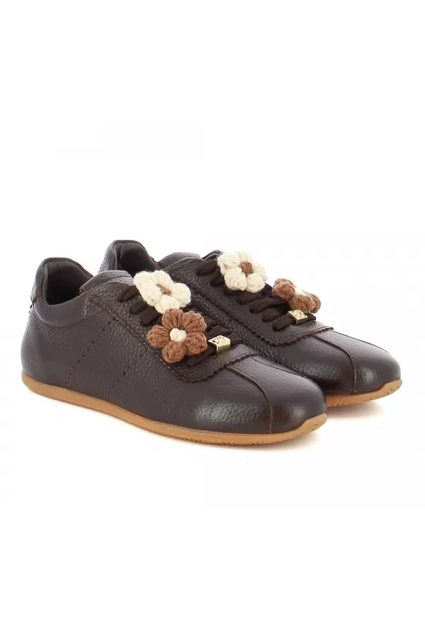 Zobacz Brązowe sneakersy skórzane CARINII--B10498-T93-000-000-000