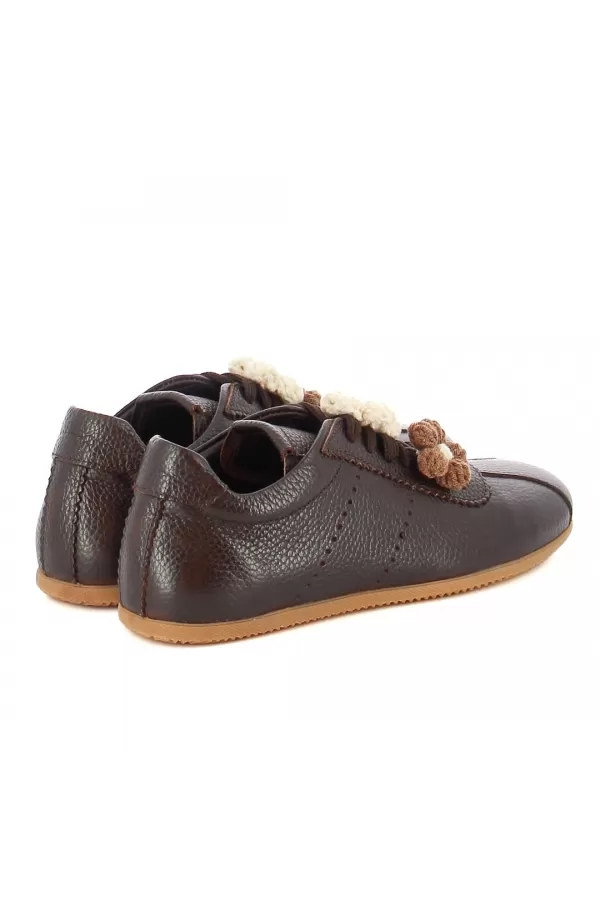 Zobacz Brązowe sneakersy skórzane CARINII--B10498-T93-000-000-000