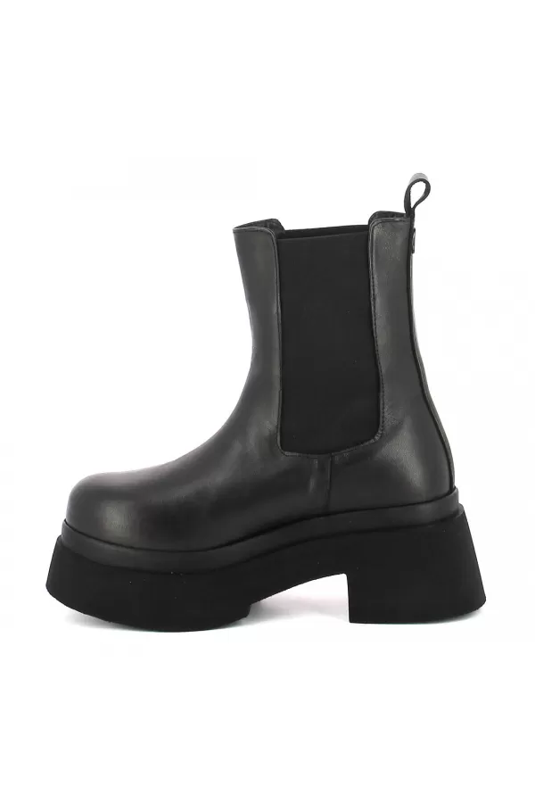 Zobacz Czarne sztyblety na platformie CARINII--B10504-E50-000-000-000