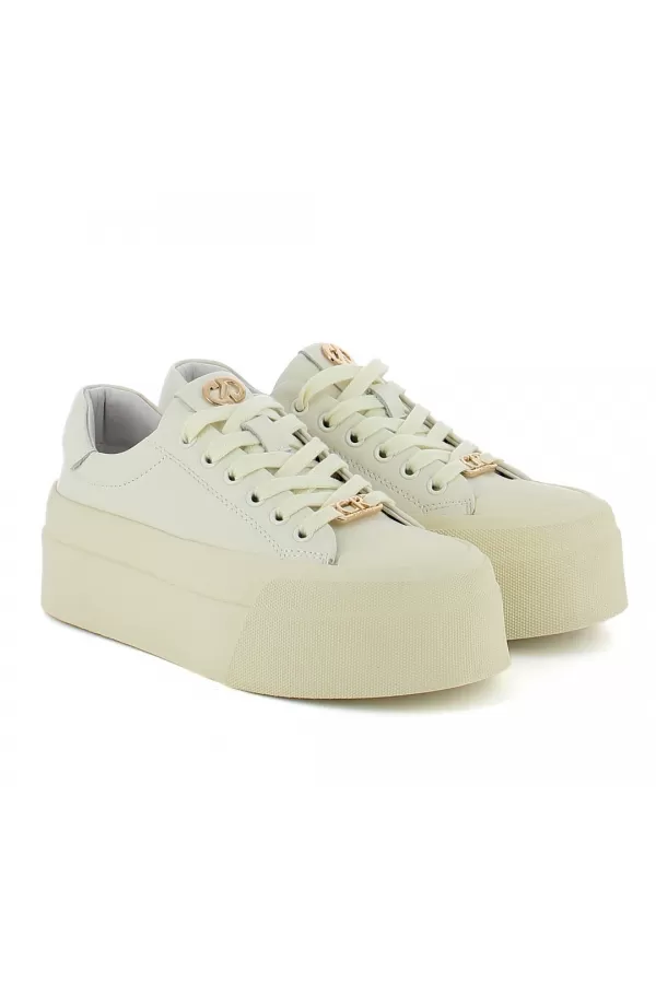 Zobacz Beżowe sneakersy skórzane CARINII--B10373-491-000-000-000