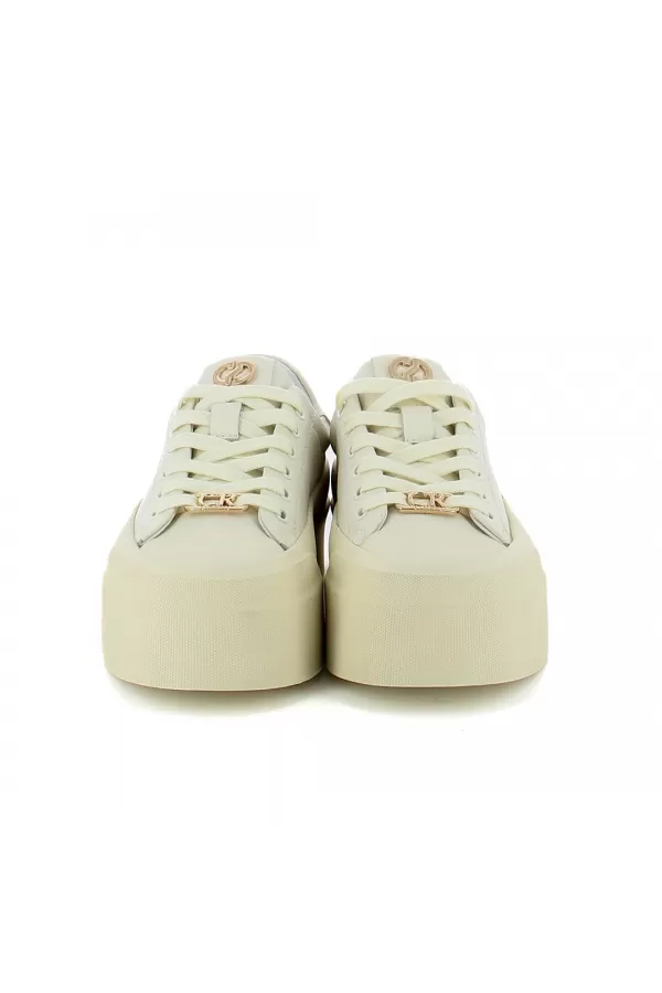 Zobacz Beżowe sneakersy skórzane CARINII--B10373-491-000-000-000