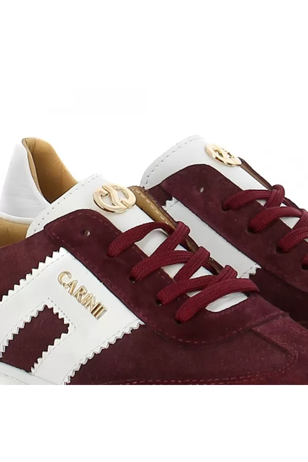 Zobacz Bordowe sneakersy zamszowe CARINII--B9992-B36-000-000-G73