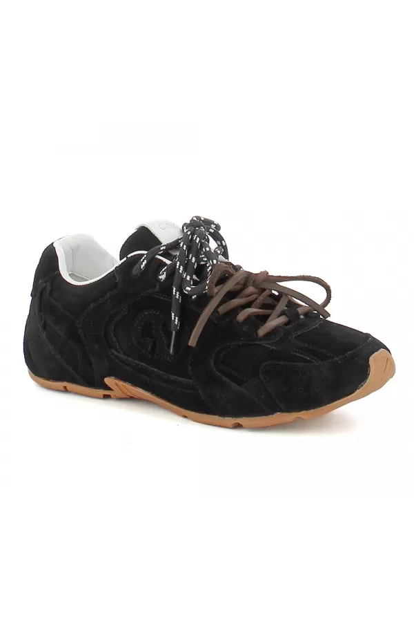 Zobacz Czarne sneakersy zamszowe CARINII--B10342-089-000-000-000