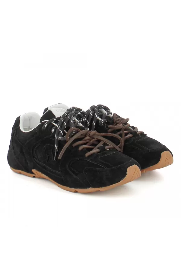 Zobacz Czarne sneakersy zamszowe CARINII--B10342-089-000-000-000