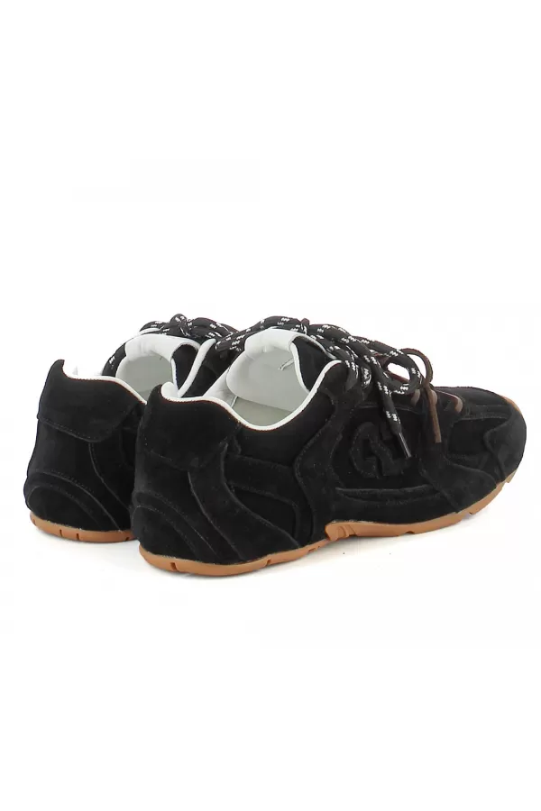 Zobacz Czarne sneakersy zamszowe CARINII--B10342-089-000-000-000
