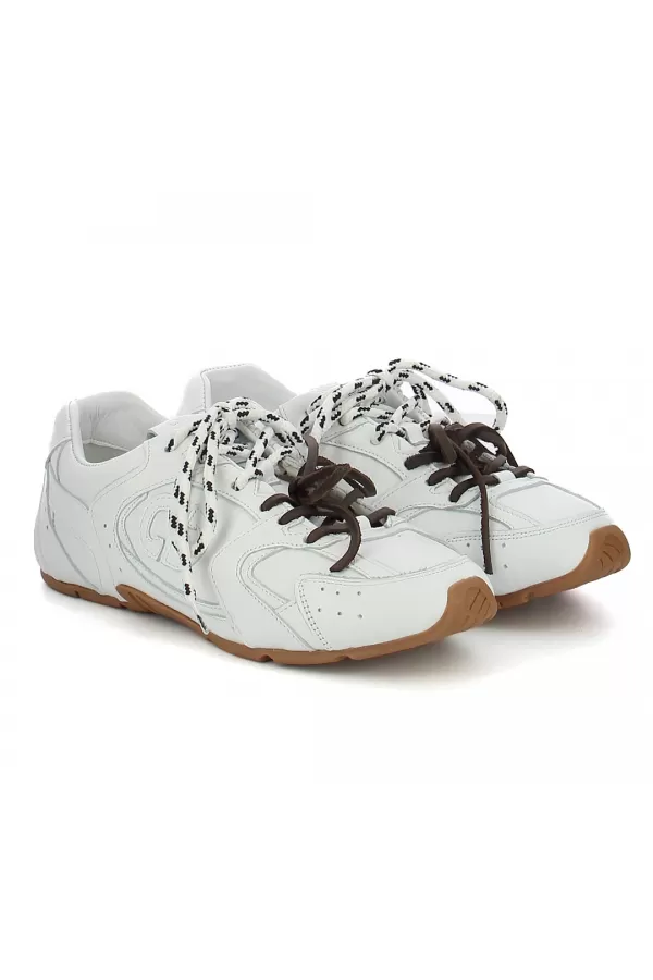 Zobacz Białe sneakersy skórzane CARINII--B10342-L46-000-000-000
