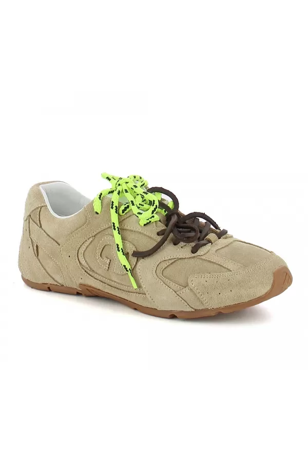 Zobacz Beżowe sneakersy zamszowe CARINII--B10342-168-000-000-000