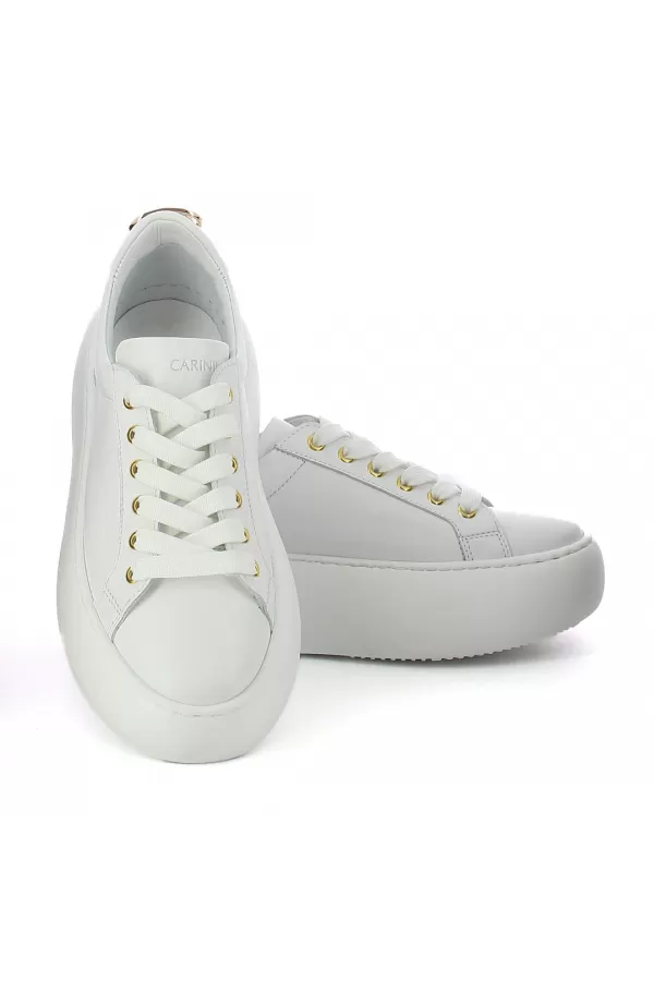 Zobacz Białe sneakersy na platformie CARINII--B9571-L46-000-000-G23