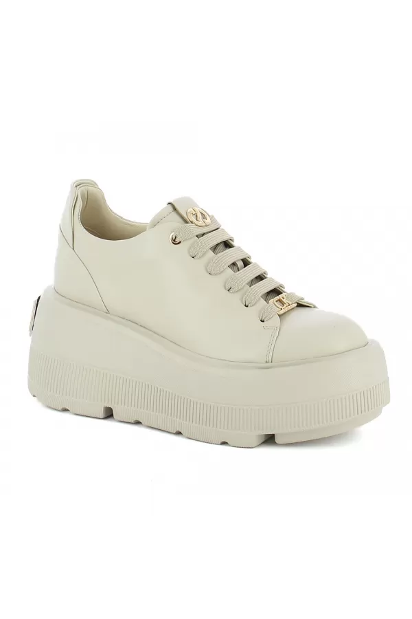 Zobacz Beżowe skórzane sneakersy na platformie CARINII--B10307-T44-000-000-G36