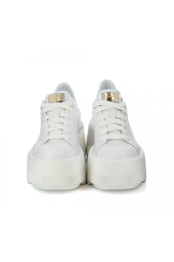Zobacz Modne białe sneakersy na platformie CARINII--B10303-L46-000-000-G36