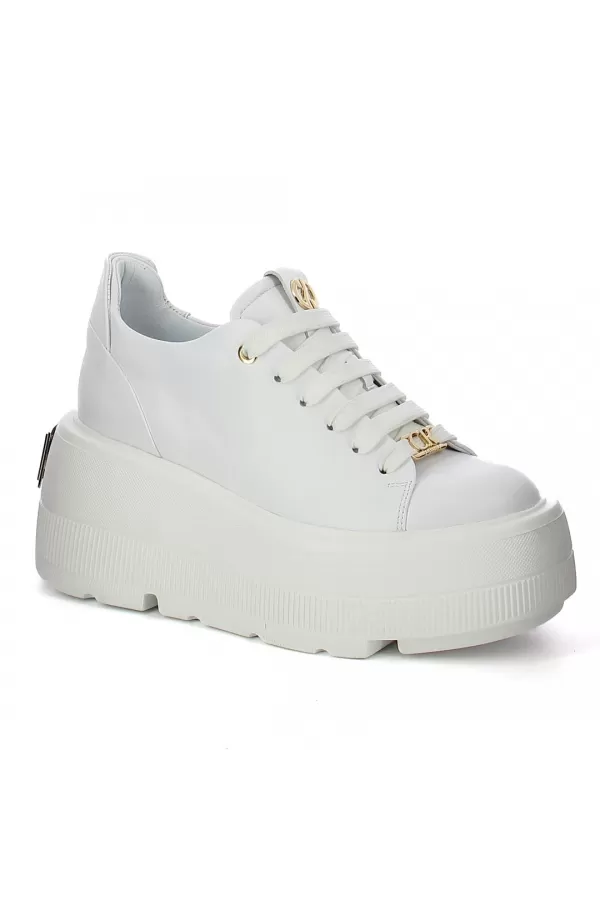 Zobacz Białe skórzane  sneakersy  CARINII--B10307-L46-000-000-G36