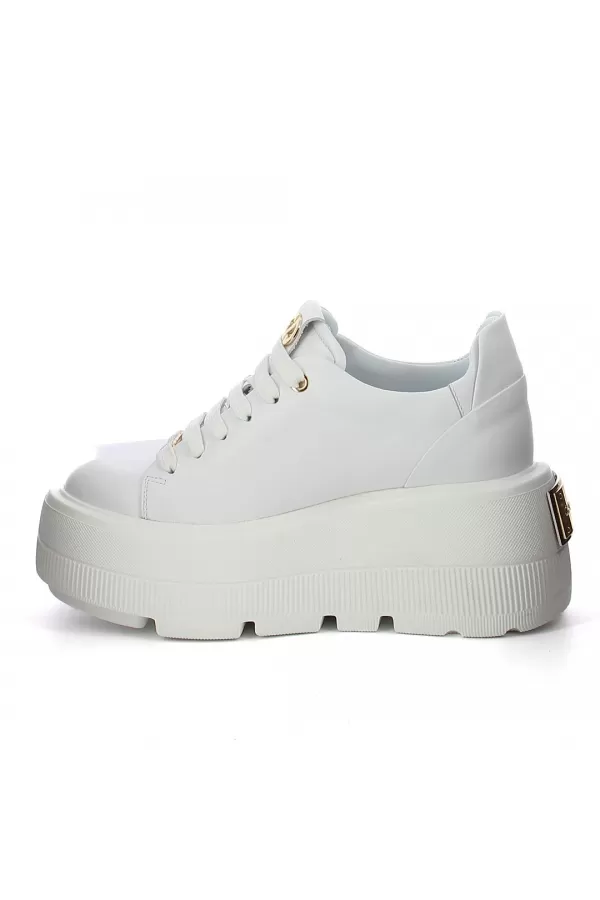 Zobacz Białe skórzane  sneakersy  CARINII--B10307-L46-000-000-G36