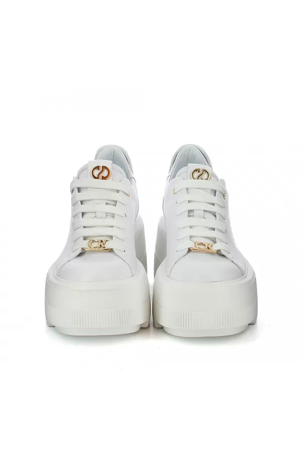 Zobacz Białe skórzane  sneakersy  CARINII--B10307-L46-000-000-G36
