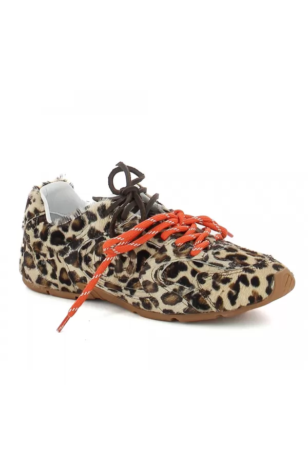 Zobacz Beżowe sneakersy w panterkę CARINII--B10342-T53-000-000-000