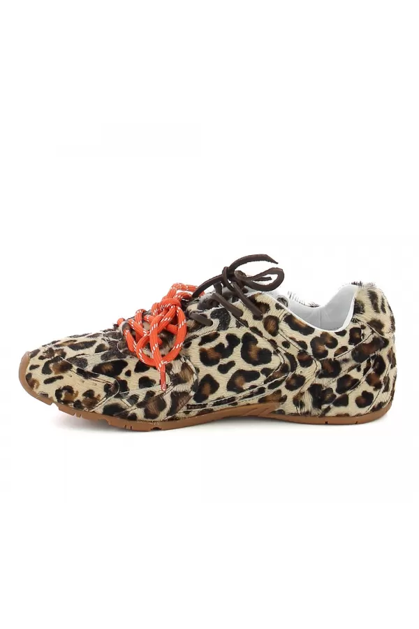 Zobacz Beżowe sneakersy w panterkę CARINII--B10342-T53-000-000-000