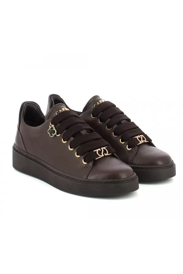 Zobacz Brązowe sneakersy skórzane CARINII--B10469-T93-000-000-G81