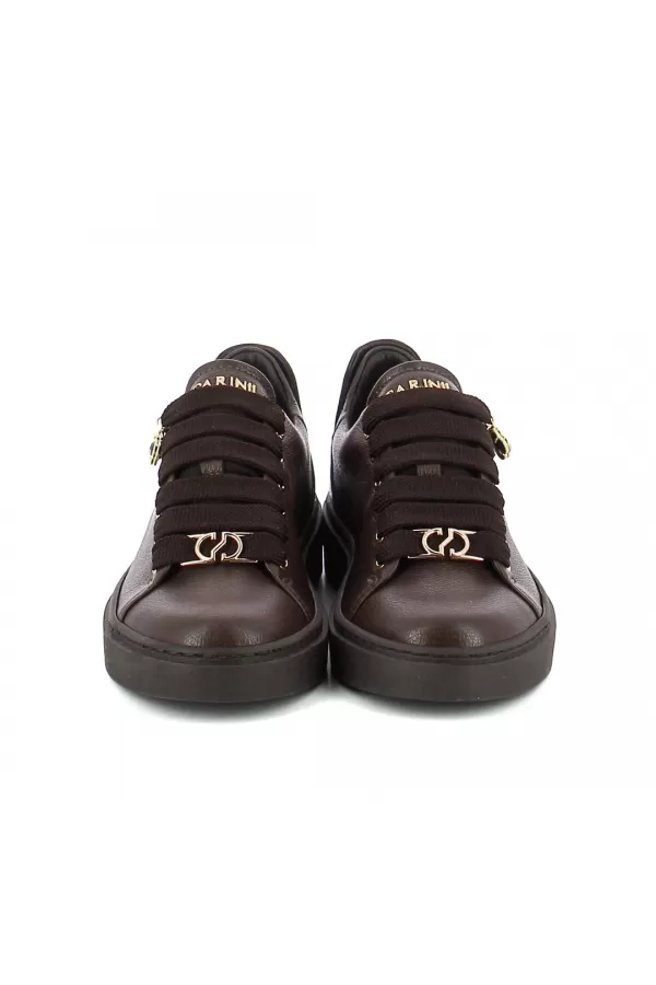 Zobacz Brązowe sneakersy skórzane CARINII--B10469-T93-000-000-G81