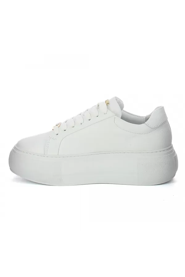 Zobacz Białe sneakersy skórzane CARINII--B10329-L46-000-000-000