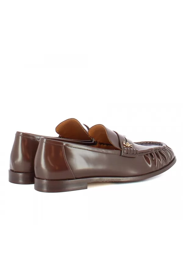 Zobacz Brązowe eleganckie mokasyny typu loafers CARINII--B10600-113-000-000-LT1