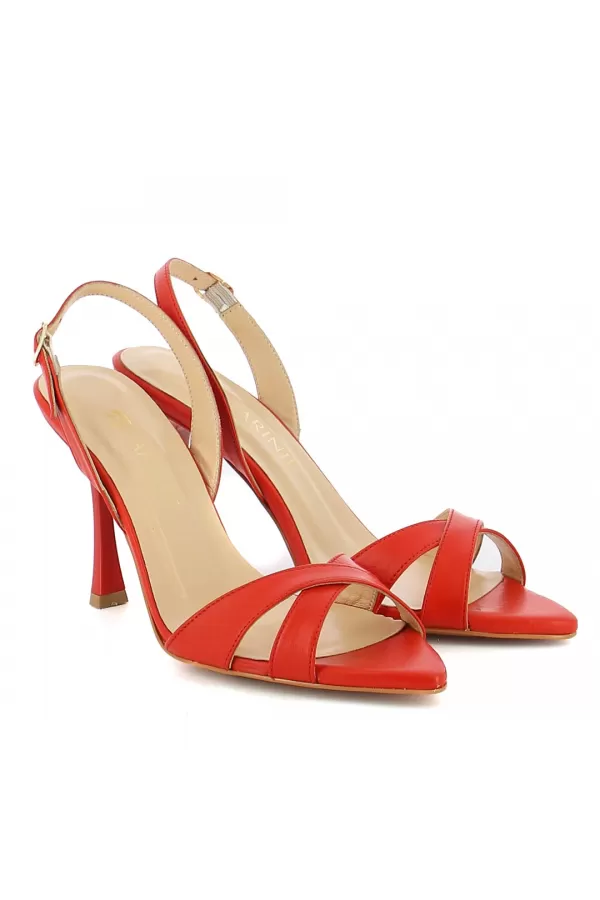 Zobacz Czerwone sandały damskie CARINII--B6422-503-000-000-000