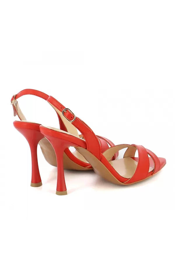 Zobacz Czerwone sandały damskie CARINII--B6422-503-000-000-000