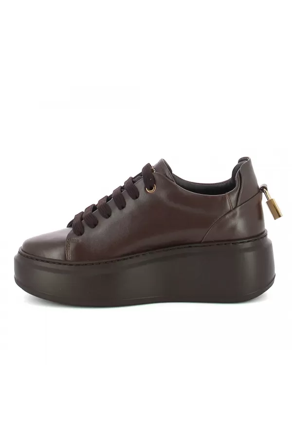 Zobacz Brązowe sneakersy na platformie CARINII--B9580-T82-000-000-F69