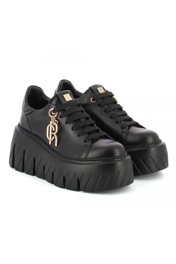 Zobacz Czarne sneakersy na platformie CARINII--B10462-E50-000-000-G75