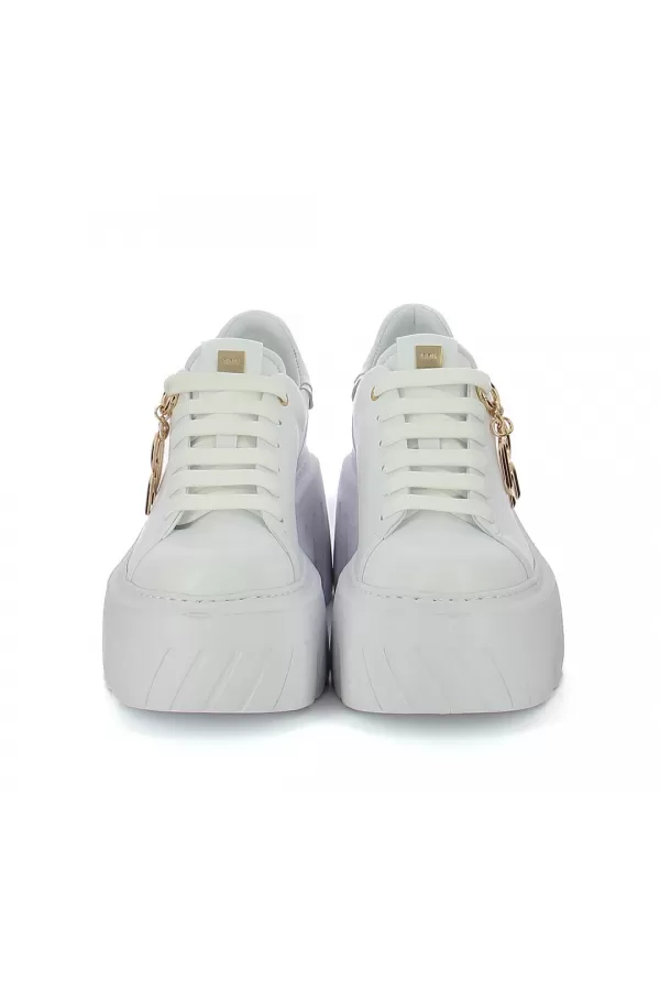 Zobacz Białe sneakersy na platformie CARINII--B10462-L46-000-000-G75