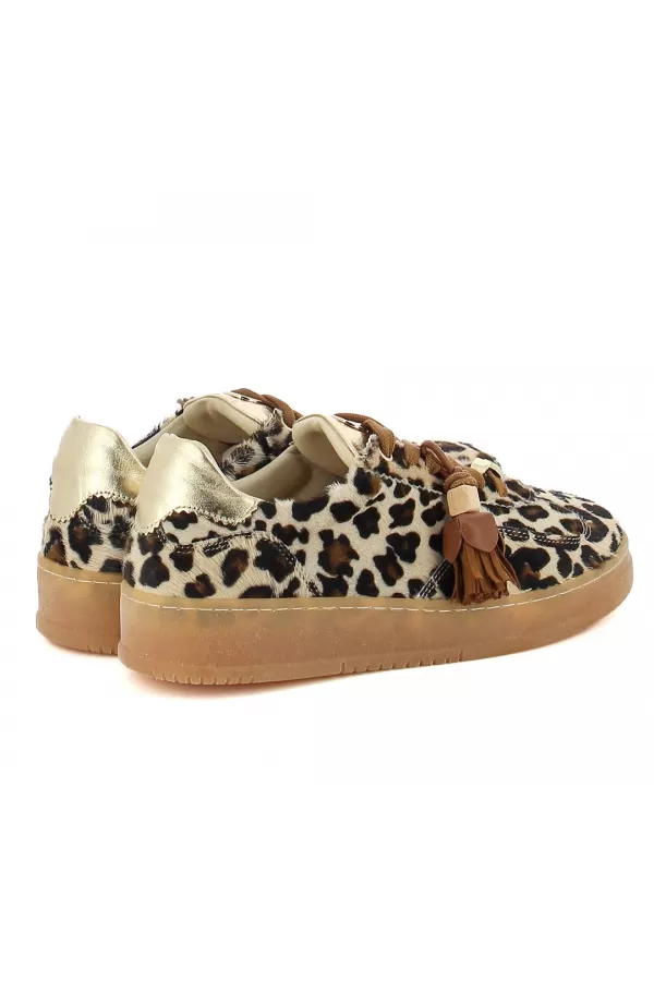 Zobacz Zamszowe sneakersy w panterkę CARINII--B10480-T53-000-000-000