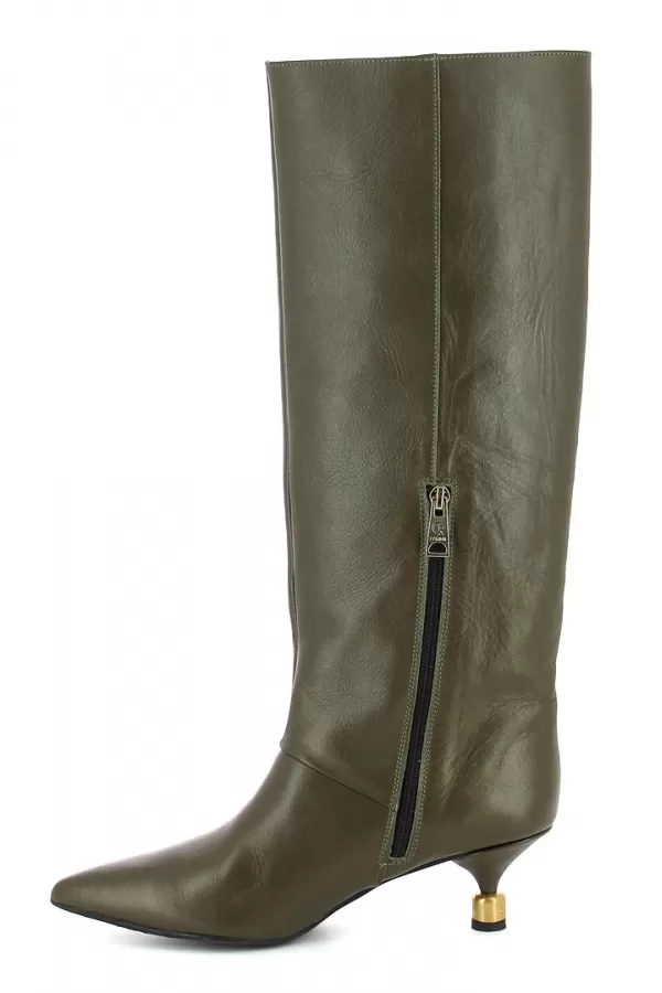 Zobacz Kozaki damskie w kolorze khaki CARINII--B10527-557-000-000-000