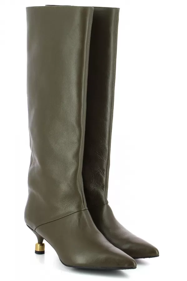 Zobacz Kozaki damskie w kolorze khaki CARINII--B10527-557-000-000-000