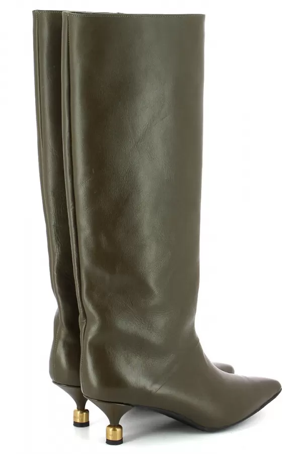 Zobacz Kozaki damskie w kolorze khaki CARINII--B10527-557-000-000-000