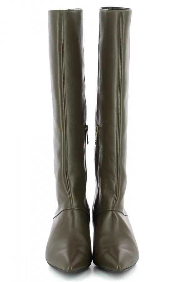 Zobacz Kozaki damskie w kolorze khaki CARINII--B10527-557-000-000-000