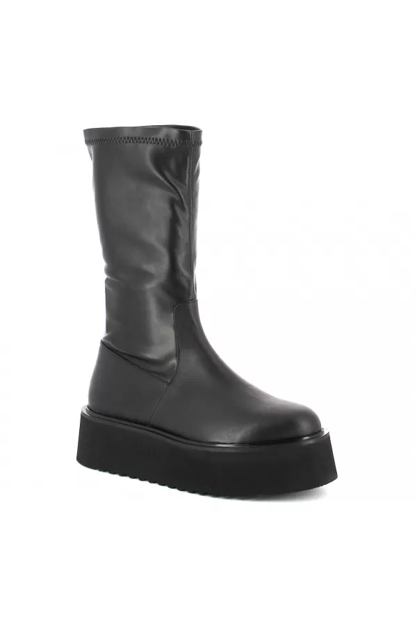 Zobacz Czarne botki ze stretchem CARINII--B10499-E50-000-000-000