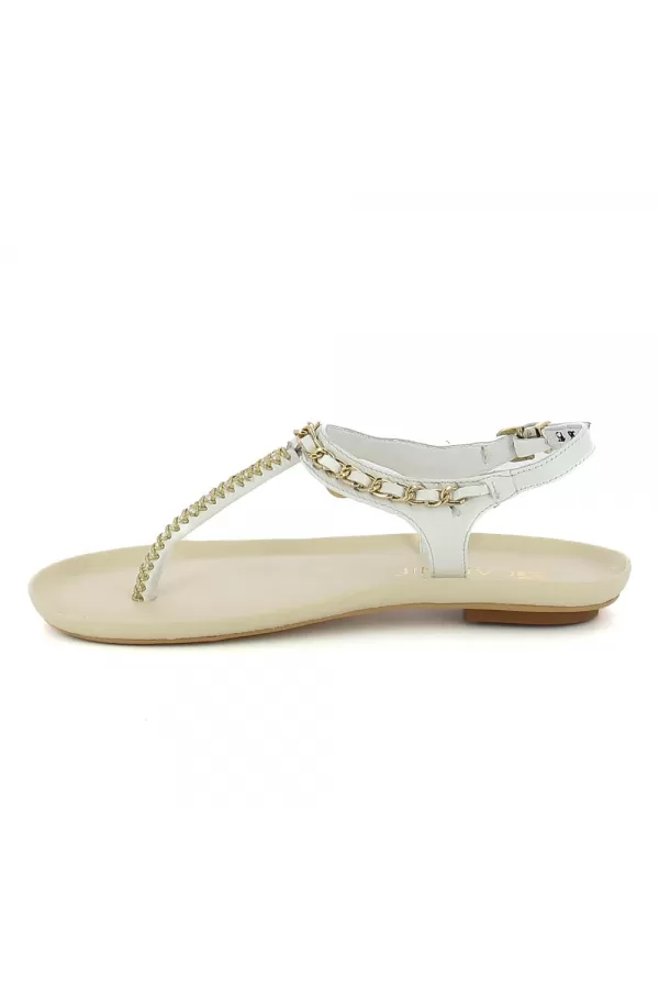 Zobacz Białe sandały w stylu japonek CARINII--B5457-L46-000-000-D83