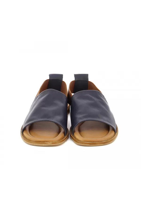Zobacz Granatowe płaskie sandały CARINII--B6444-362-000-000-000