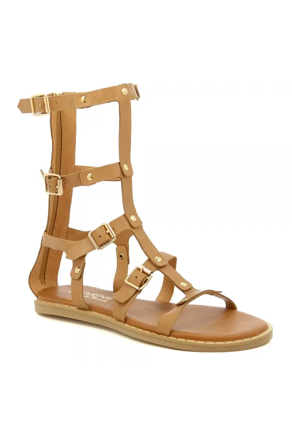 Zobacz Rude sandały rzymianki CARINII--B8036-R82-000-000-C74