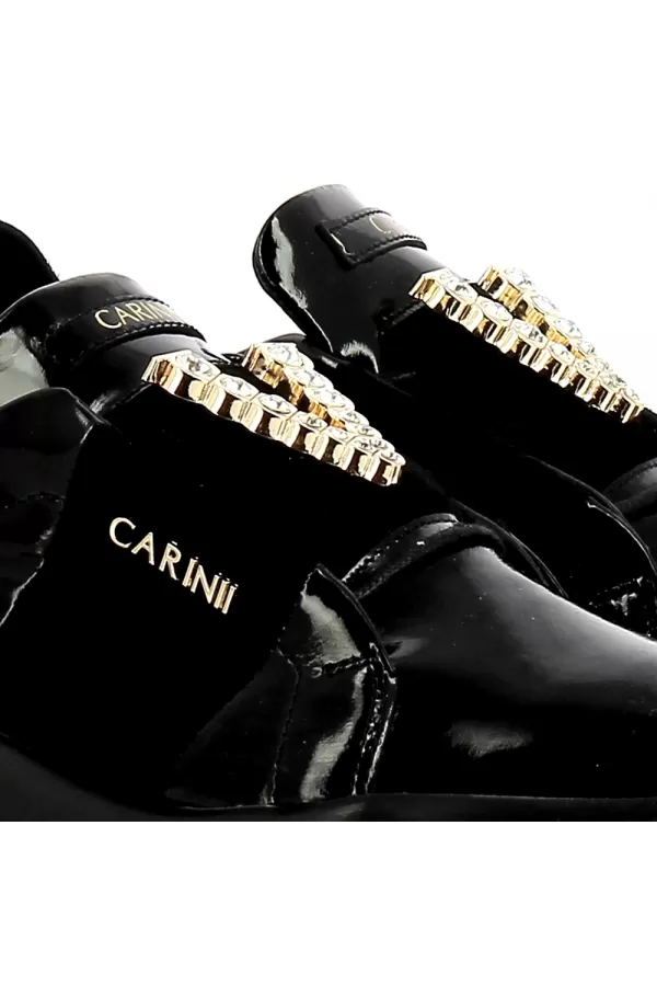 Zobacz Czarne sneakersy na platformie CARINII--B8137-037-H20-000-000