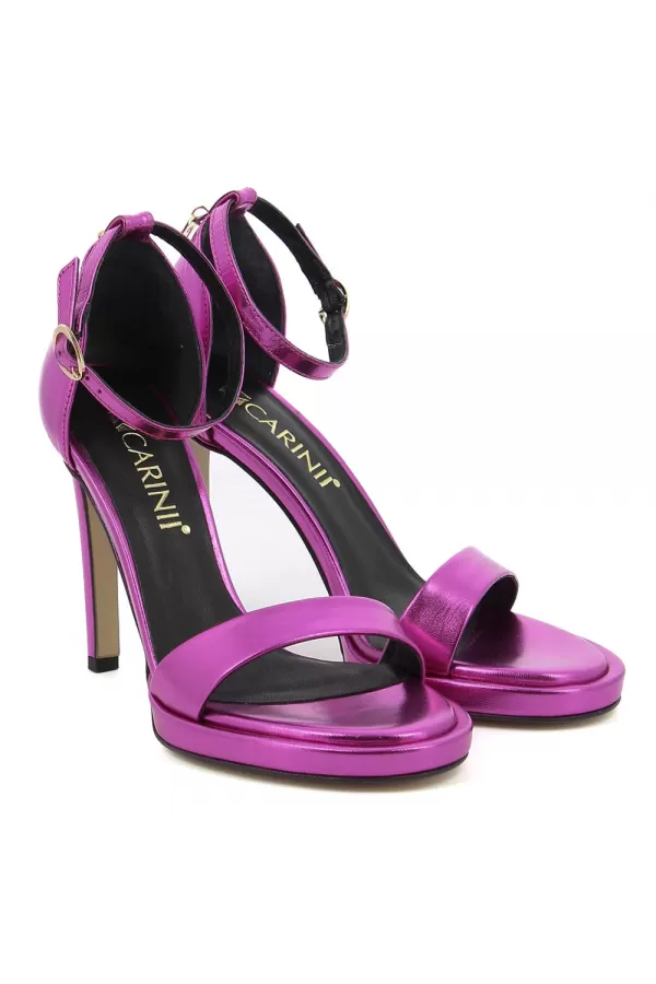 Zobacz Różowe sandały na szpilce CARINII--B8831-S69-000-000-A13