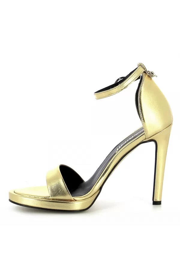 Zobacz Złote sandały na szpilce CARINII--B8831-S99-000-000-A13
