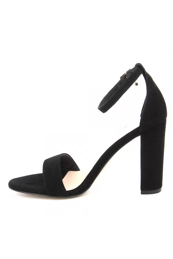 Zobacz Czarne sandały zamszowe  CARINII--B8898-H20-000-000-F89