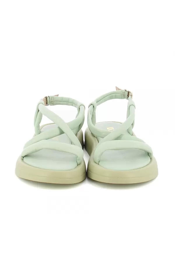 Zobacz Miętowe sandały damskie CARINII--B8995-T17-000-000-F74
