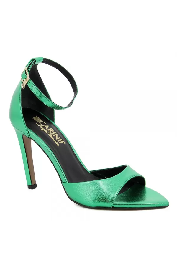 Zobacz Zielone sandały na szpilce CARINII--B9030-S68-000-000-000