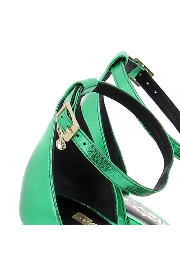 Zobacz Zielone sandały na szpilce CARINII--B9030-S68-000-000-000