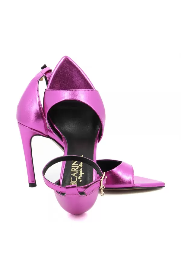 Zobacz Różowe sandały na szpilce CARINII--B9030-S69-000-000-000