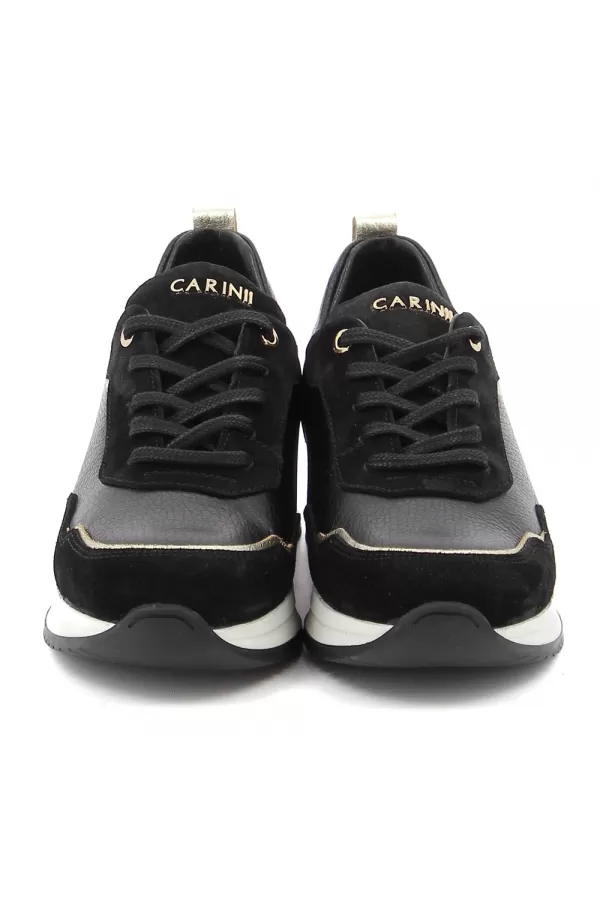 Zobacz Czarne sneakersy damskie CARINII--B9050-H20-S21-J25-G03