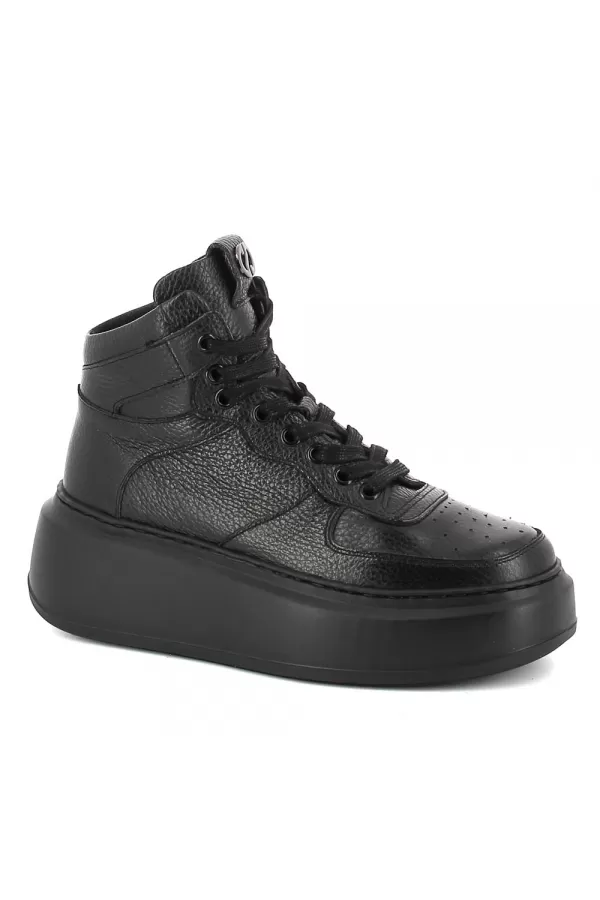 Zobacz Czarne sneakersy na platformie CARINII--B9235-J23-000-000-F75