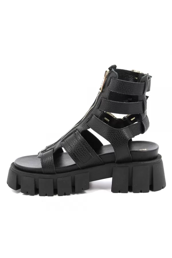 Zobacz Czarne sandały na platformie CARINII--B9332-J23-000-000-G02